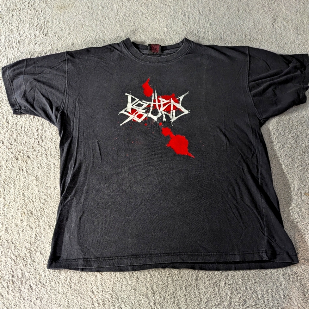 ROTTEN SOUND FAST MUSIC FOR SLOW PEOPLE BLACK T-SHIRT MEN'S SIZE XL 2005 VINTAGE